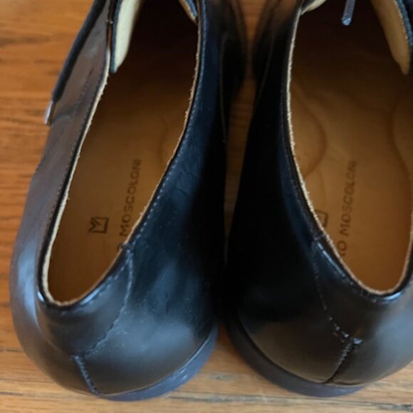 Sandro Moscoloni Mens Black Leather Lace Dress Shoes Size 10.5 US - Picture 5 of 7